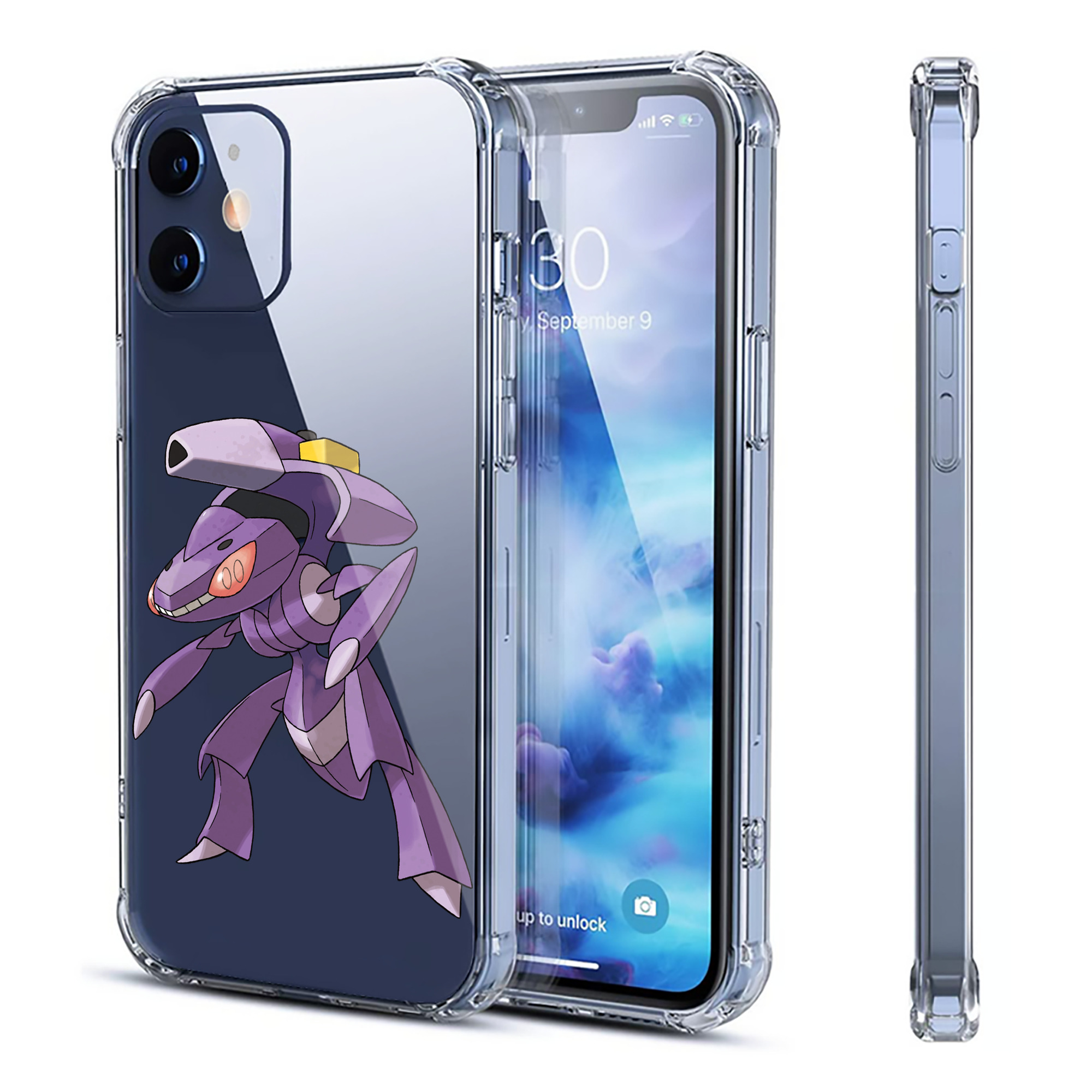 （画像用） ポケットモンスター Pokémon 【iPhone 12シリーズ対応】透明スマホケース（クリアソフトケース）